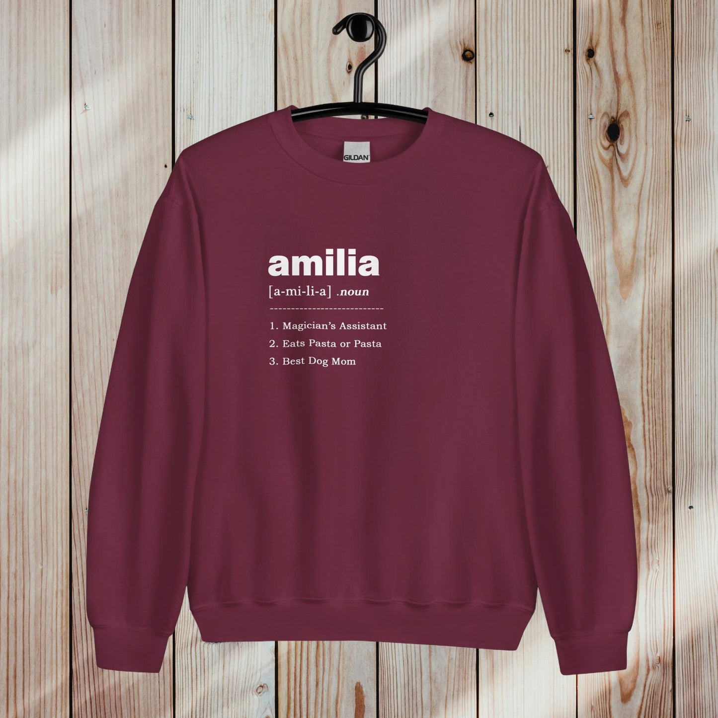 Personalised Name Definition Jumper, Your Name Message Definition Custom Christmas Gift Jumper Sweater, Custom Made Christmas Jumper Gift