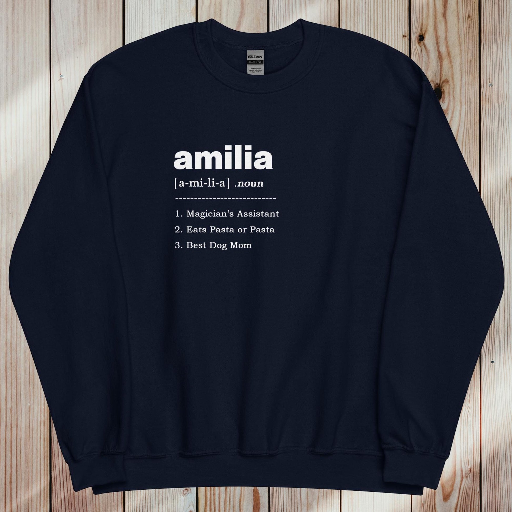 Personalised Name Definition Jumper, Your Name Message Definition Custom Christmas Gift Jumper Sweater, Custom Made Christmas Jumper Gift